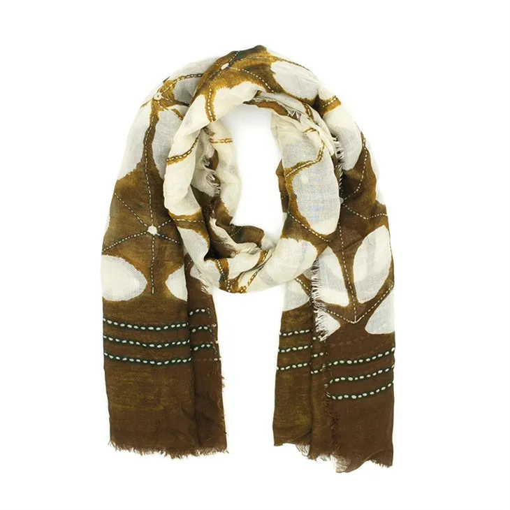 Квітковий шарф S017