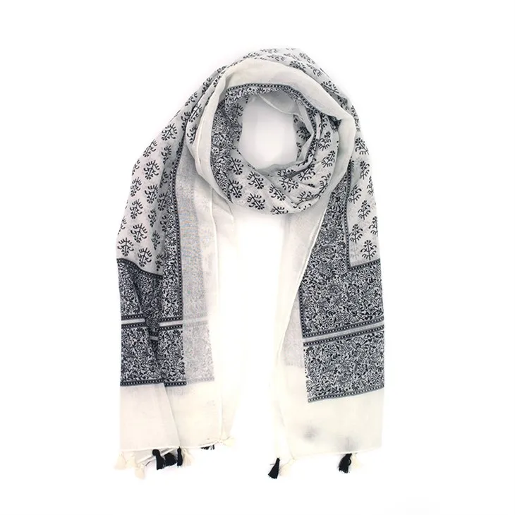 Поліетиленові жіночі шарфи з квітковим принтом