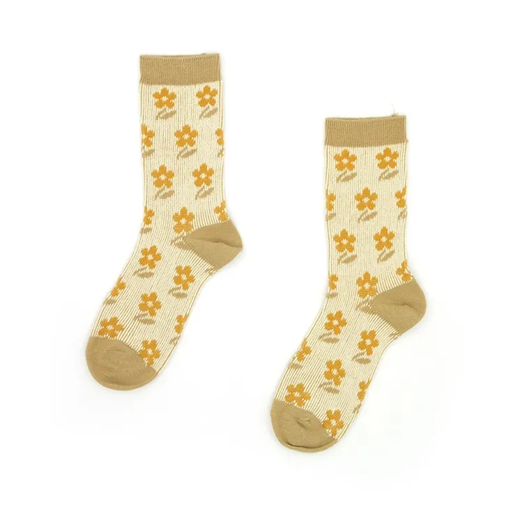 Квіткові бавовняні шкарпетки