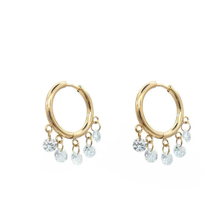 Золоті вишукані сережки-гвоздики