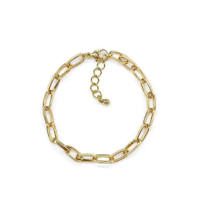 Золотий пухкий браслет